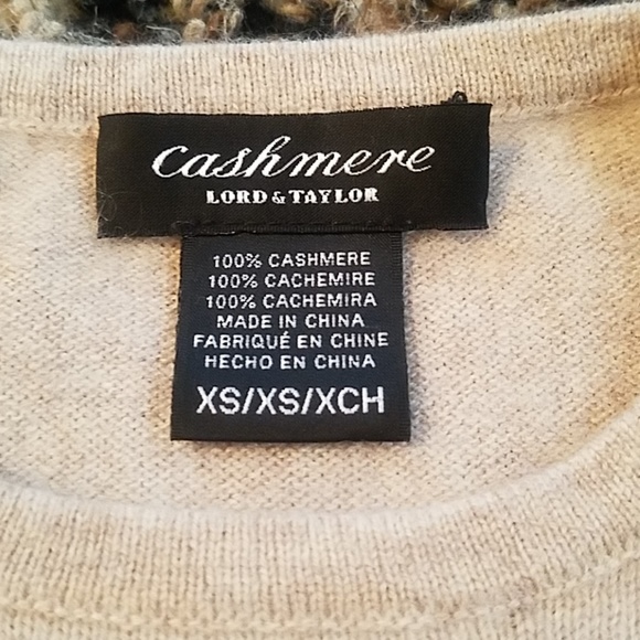 100% CASHMERE CREAM COLORED SWEATER size XS - Picture 2 of 4